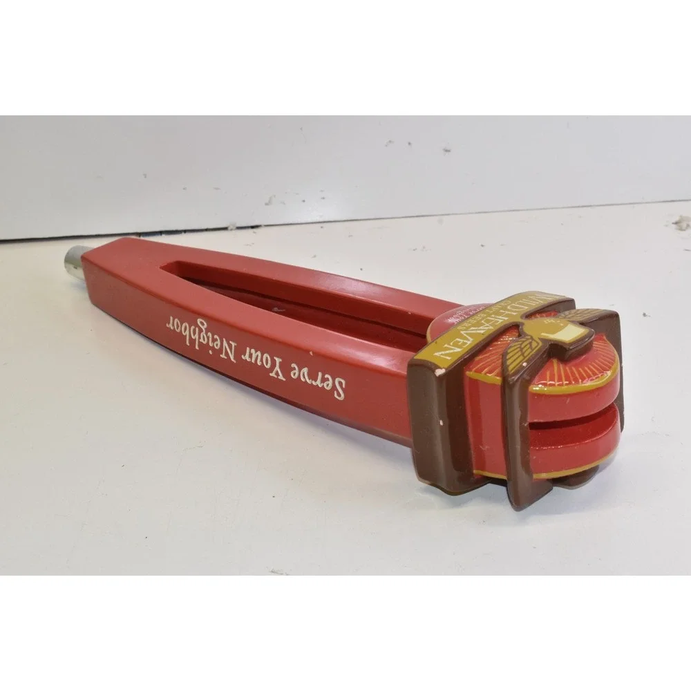 Wild Heaven Craft Beers Tap Handle Red Serve Your Neighbor Man Cave